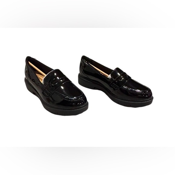 🖤NWT! CLARKS! TIKTOK TRENDING! BLACK PATENT LOAFERS! “WESTLYNN AYLA” 🖤 - Picture 5 of 16